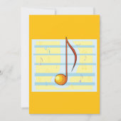 Single Musical Note Kaart (Voorkant)