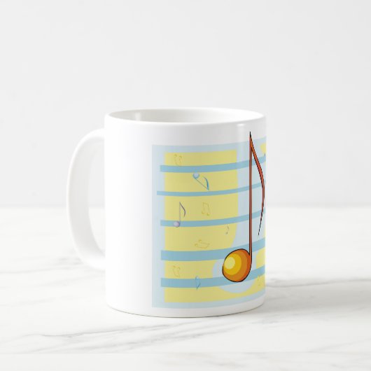 Single Musical Note Koffiemok (Voorkant links)