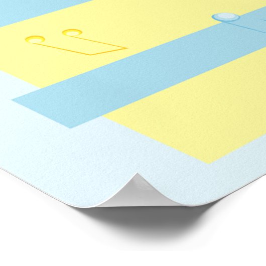 Single Musical Note Poster (Hoek)