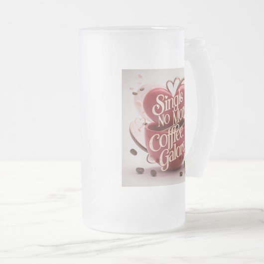 Single niet meer, Coffee Galore Matglas Bierpul (Voorkant rechts)