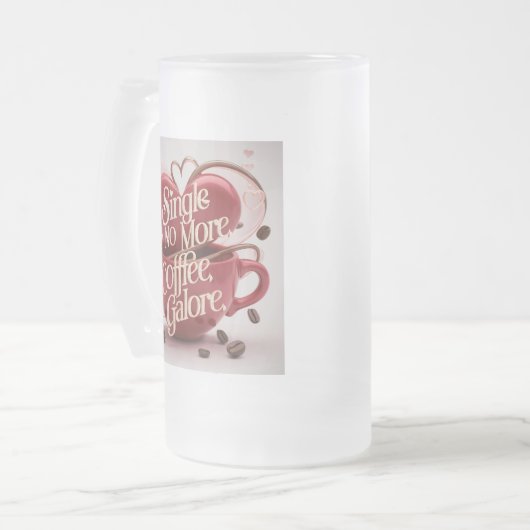 Single niet meer, Coffee Galore Matglas Bierpul (Voorkant links)