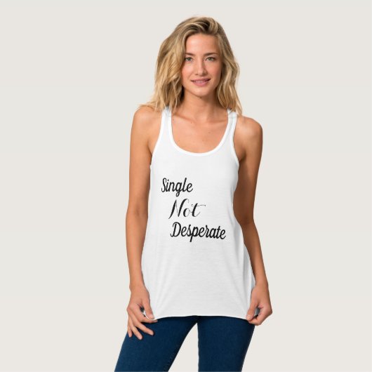 Single Not Desperate Tank (Volledige Voorkant)