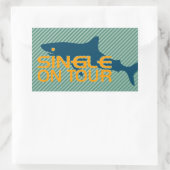 Single on Tour Rechthoekige Sticker (Tas)