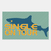 Single on Tour Rechthoekige Sticker (Voorkant)
