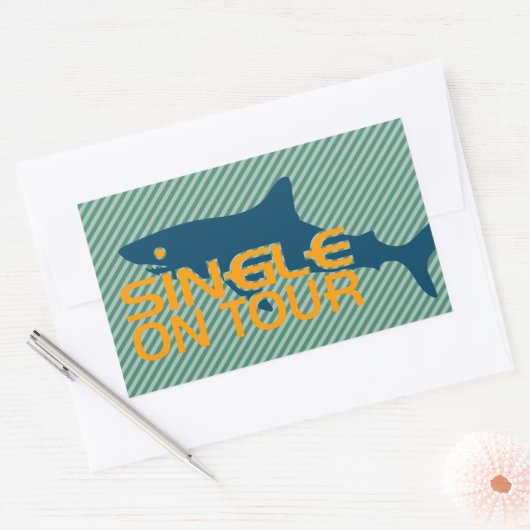 Single on Tour Rechthoekige Sticker (Envelop)