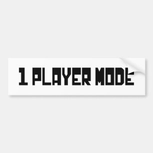 Single/One Player-modus Bumpersticker
