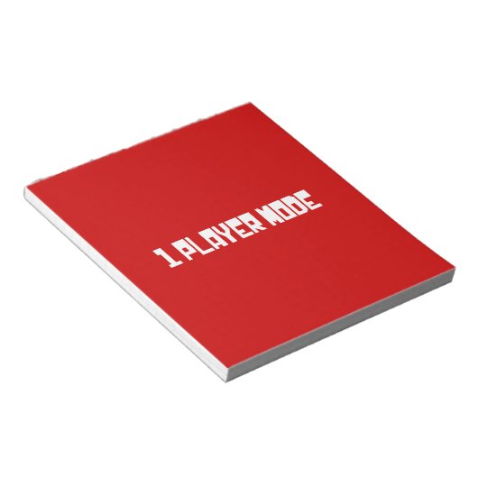 Single/One Player-modus Notitieblok (Schuin)