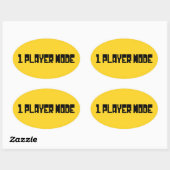 Single/One Player-modus Ovale Sticker (Vel)