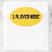 Single/One Player-modus Ovale Sticker (Tas)