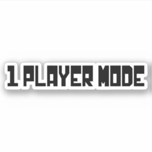 Single/One Player-modus Sticker