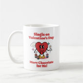 Single op Valentijnsdag - Meer Chocolate voor mij Koffiemok (Links)