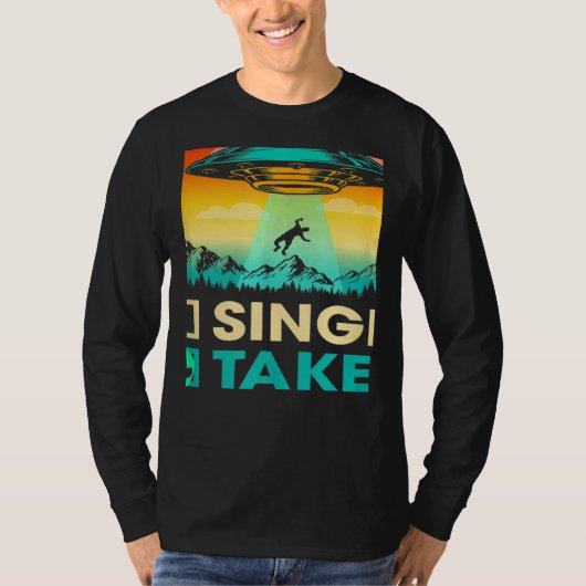 Single Or Taken  Alien UFO Valentine's Day Men Wom T-shirt (Voorkant)