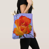 Single Orange and Yellow Rose Tote bag (Dichtbij)
