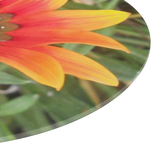 Single Orange Flower Snijplank (Hoek)