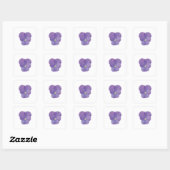 Single Pansy Flower Sticker (Vel)