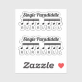 single paradiddle stickers (Vel)