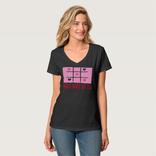 Single Part Of Two Broken Heart 1 T-shirt (Voorkant volledig)