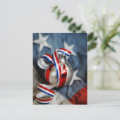 Single Patriotic Ornament Briefkaart (Staand voorkant)