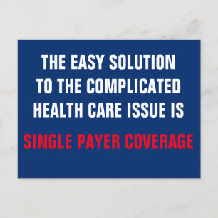 Single Payer Medicare voor alle ziektekostenverzek Briefkaart