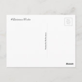 Single Payer Medicare voor alle ziektekostenverzek Briefkaart (Achterkant)