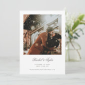 Single Photo Classic Script De datum opslaan (Staand voorkant)