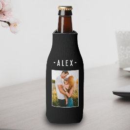 Single Photo Template Black Beer Flesjeskoeler