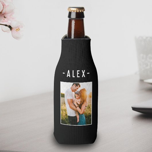 Single Photo Template Black Beer Flesjeskoeler