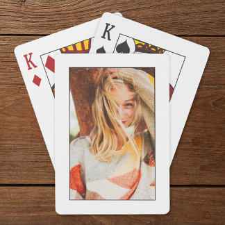 Single Photo Template Black Lijst Pokerkaarten