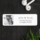 Single Photo Template Return Label-stickers Etiket