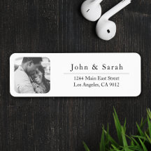 Single Photo Template Return Label-stickers