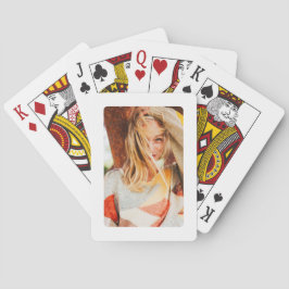 Single Photo Template Rond Lijst Pokerkaarten