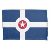Single Pillowcase met vlag van Indianapolis Kussensloop (Voorkant)