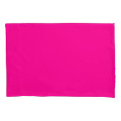 Single Pillowcase, standaardformaat, helder roze Kussensloop (Voorkant)
