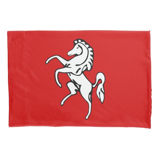 Single Pillowcase with flag of Kent, England Kussensloop (Voorkant)