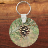 Single Pine Cone Sleutelhanger (Voorkant)