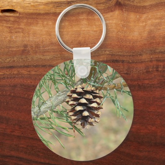 Single Pine Cone Sleutelhanger (Voorkant)