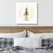 Single Pine Tree Outfit Canvas Afdruk (Insitu (Slaapkamer))