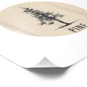 Single Pine Tree Outfit Foto Afdruk (Hoek)