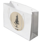 Single Pine Tree Outfit Groot Cadeauzakje (Achterkant Gekanteld)