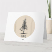 Single Pine Tree Outfit Kaart (Achterkant)