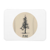 Single Pine Tree Outfit Magneet (Horizontaal)