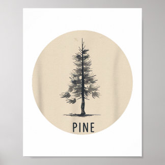 Single Pine Tree Outfit Poster