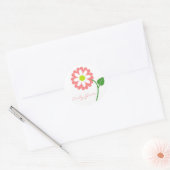 Single Pink Blooming Daisy Stickers (Envelop)
