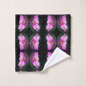 Single Pink Cosmos Flower Abstract Pattern Bad Handdoek (Wasdoekje)