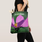 Single Pink Cosmos Flower in Bloom Personalized Tote Bag (Dichtbij)