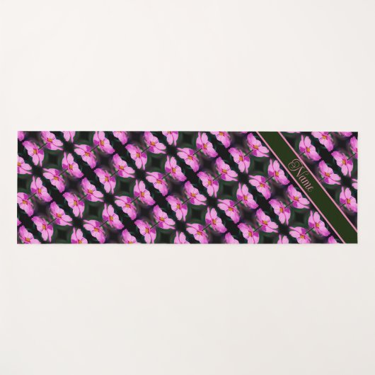Single Pink Cosmos Flower Pattern - Aangepast Yogamat (Voorkant (horizontaal))