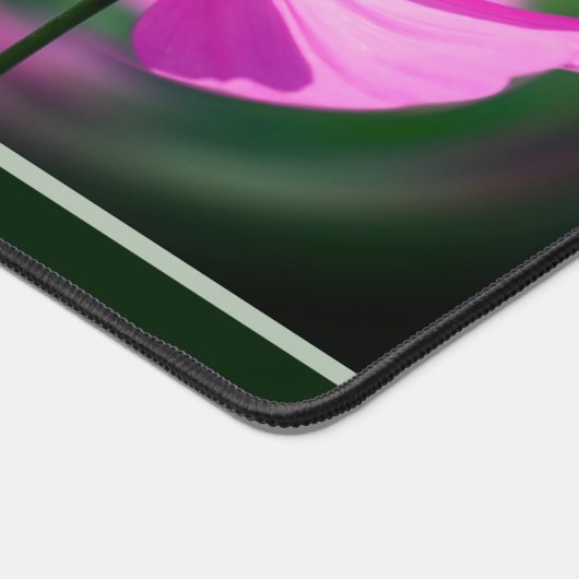 Single Pink Cosmos Wildflower Aangepast Bureaumat (Hoek)