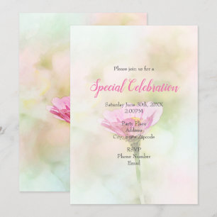 'Single Pink Daisy' Kaart