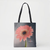 Single Pink Gerbera Tote bag (Voorkant)