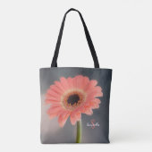 Single Pink Gerbera Tote bag (Achterkant)